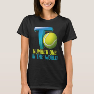 T-shirt Termes De Tennis Joueur De Tennis Numbere Dans Le