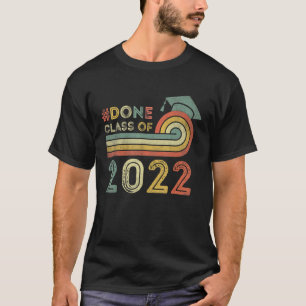 T-shirt Terminé Classe De 2022 Graduation Pour Lui Grad Se