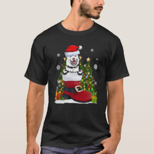 T-shirt Terminer Lapphund dans la chaussure Santa Hat Noël