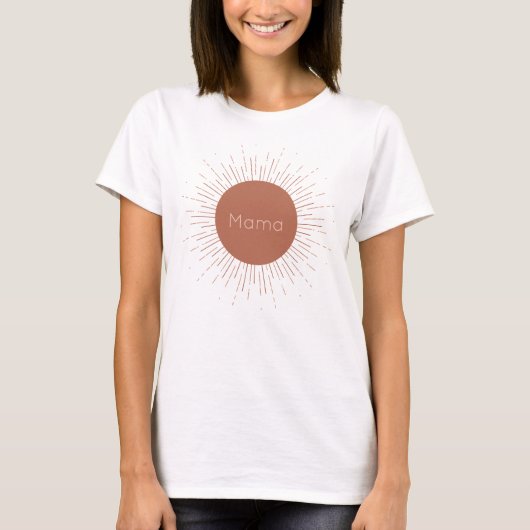 T-shirt Terracotta Boho Sun (Devant)