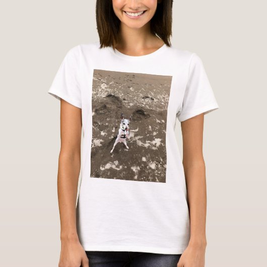 T-shirt terrain de plage (Devant)