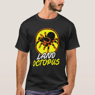 T-shirt Terrain Octopus Tarantula Coucher de soleil Vintag