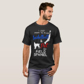 T-shirt Terrain Spaniel Funny Basketball Chien propriétair (Devant entier)