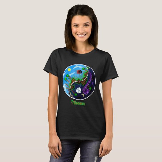 T-shirt Terraria Night And Day T Shirt  (Devant entier)