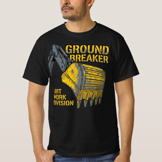 T-shirt Terrassement Division Construction Pionnier (Devant)