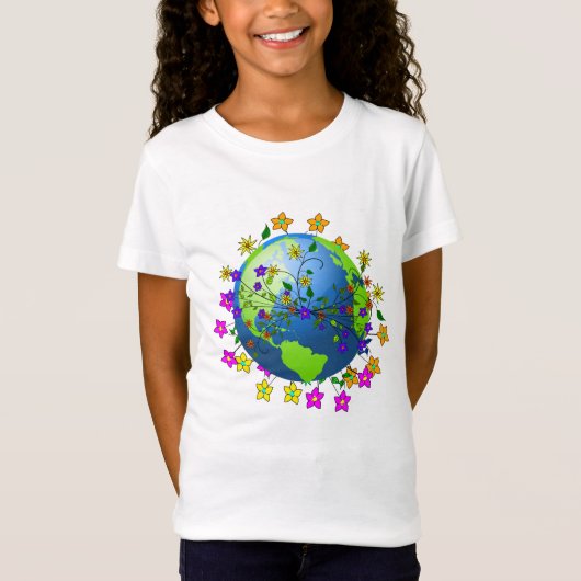 T-Shirt Terre aux Fleurs - Jour de la Terre (Devant)