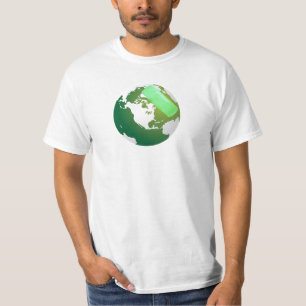 T-shirt Terre bordée verte