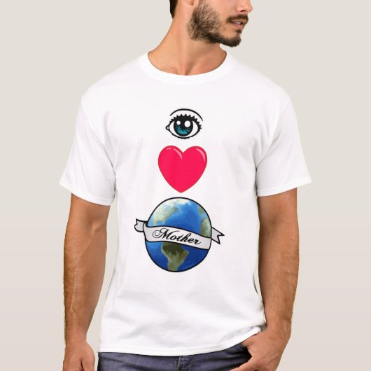 T-shirt Terre d'amour d'oeil (Devant)