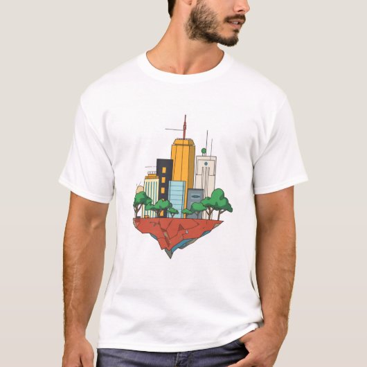 T-shirt Terre dans le vide (Devant)