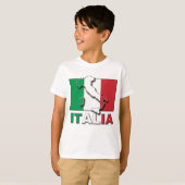 T-shirt Terre de drapeau de l'Italie (Devant entier)
