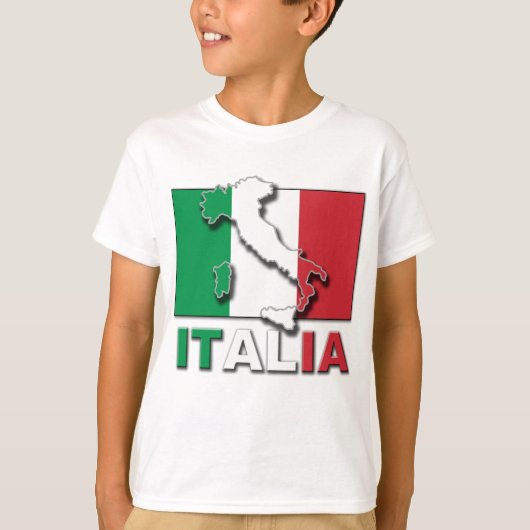 T-shirt Terre de drapeau de l'Italie (Devant)