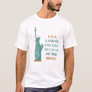 T-shirt Terre de la liberté américaine patriotique des Eta