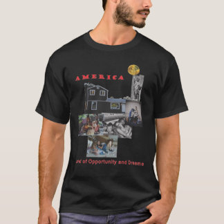 T-shirt Terre de l'Amérique des occasions et des rêves