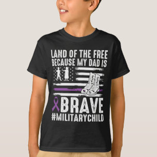 T-shirt Terre de l'enfant de militaire courageux fier parc