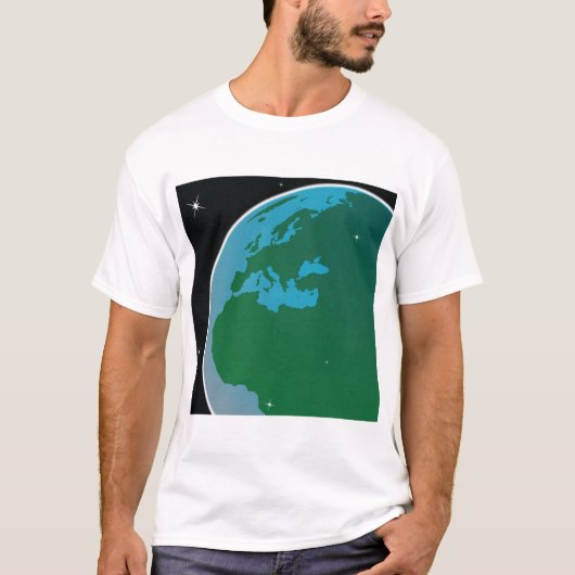 T-shirt Terre de l'espace (Devant)