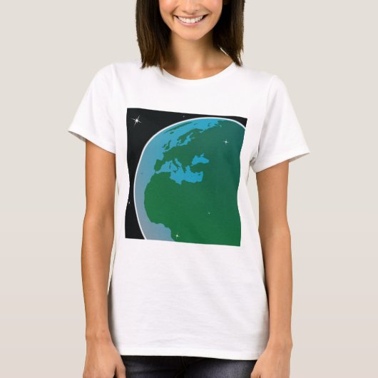 T-shirt Terre de l'espace (Devant)