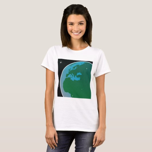 T-shirt Terre de l'espace (Devant entier)