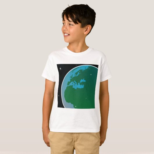 T-shirt Terre de l'espace (Devant entier)
