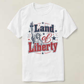 T-shirt Terre de Liberté - Fête patriotique du 4 juillet