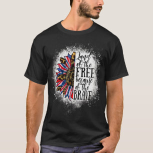 T-shirt Terre Des Libres Parce Que Le Brave Leopard Tie Dy