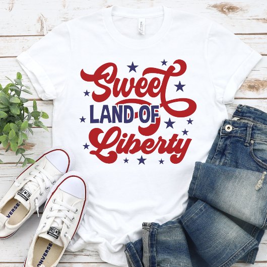 T-shirt Terre douce de liberté 4 juillet patriotique