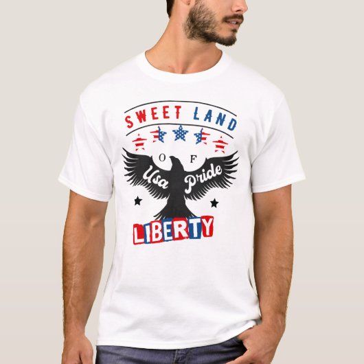 T-shirt Terre Douce De L'Usa Pride Liberty (Devant)