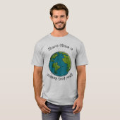 T-shirt Terre drôle et écono-conscient (Devant entier)