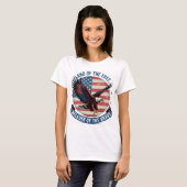 T-shirt Terre du Graphique d'aigle libre (Devant entier)