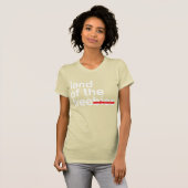 T-shirt terre du libre/d'obscurité (Devant entier)