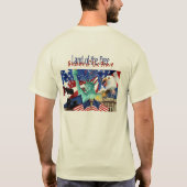 T-shirt Terre du libre en raison du courageux (Dos)