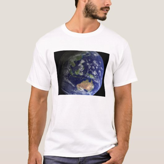 T-shirt Terre entière de l'espace montrant Australie (Devant)