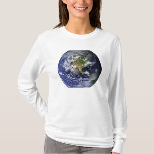 T-shirt Terre entière montrant l'Amérique du Nord