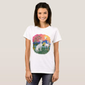 T-shirt Terre Fantastique (ff) - chat Devonshire Rex (Devant entier)