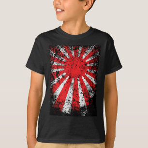 T-shirt Terre Japonaise Du Drapeau De Guerre Sun Nippon En