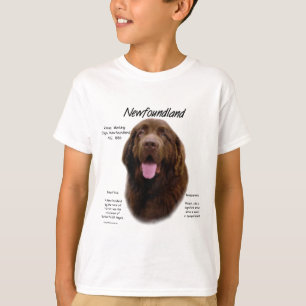T-shirt Terre-Neuve (Brown) Conception de l'histoire