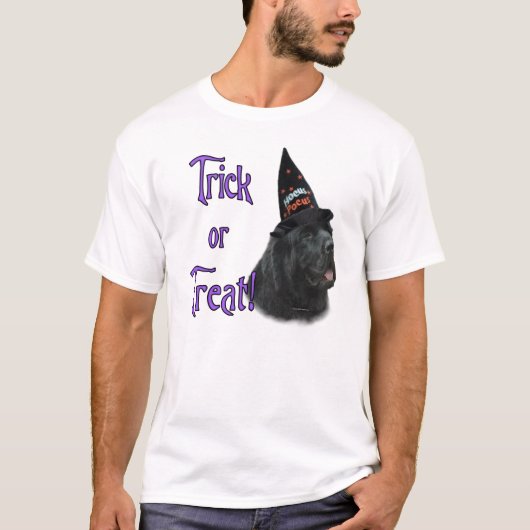 T-shirt Terre-Neuve (noir) Trick (Devant)