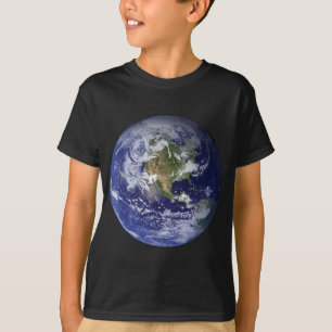 T-shirt Terre planète Terre plate Amérique du Nord Espace