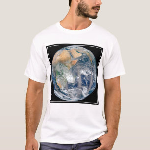 T-shirt Terre Pleine Montrant L'Hémisphère Est.