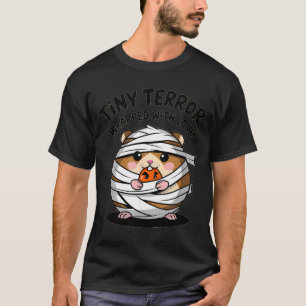 T-shirt Terreur de hamster minuscule emmaillotée avec beau