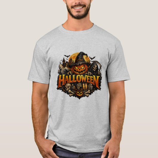 T-shirt Terreur d'Halloween (Devant)