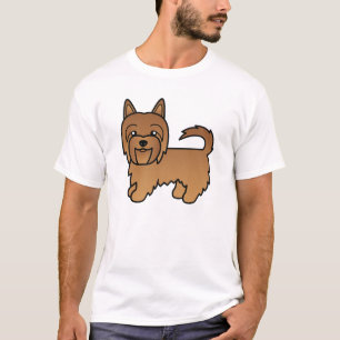 T-shirt Terrier Australien Rouge Chien de Dessin Animé Mig