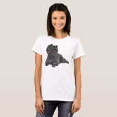 T-shirt Térrier Black Cairn (Devant entier)