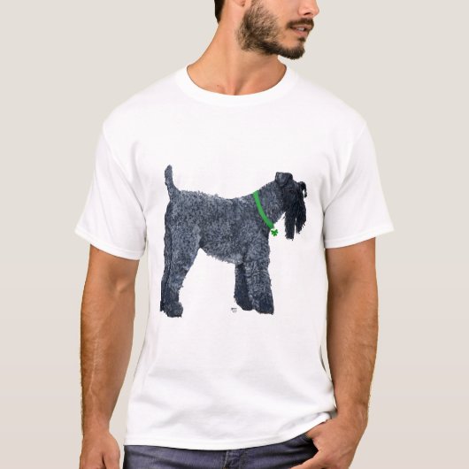T-shirt Terrier bleu de Kerry (Devant)