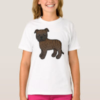 Terrier Bull Staffordshire Bringé Chien de Dessin