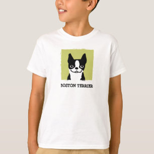 T-shirt Terrier de Boston  Visage de chien mou