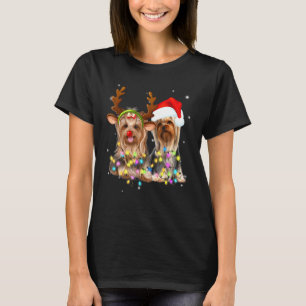 T-shirt Terrier du Yorkshire Renne de Noël Chien