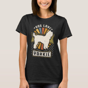 T-shirt Térrier du Yorkshire Yorkie Vintage Classique Rétr