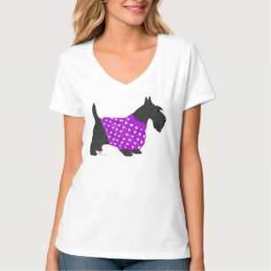 T-shirt Térrier Écossais dans un Chandail Chaud