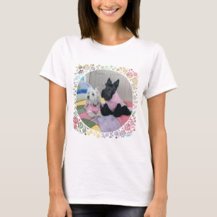 T-shirt Terrier écossais et West Highland White Terrier