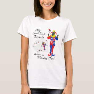 T-shirt Térrier Écossais Poker Bonne Chance